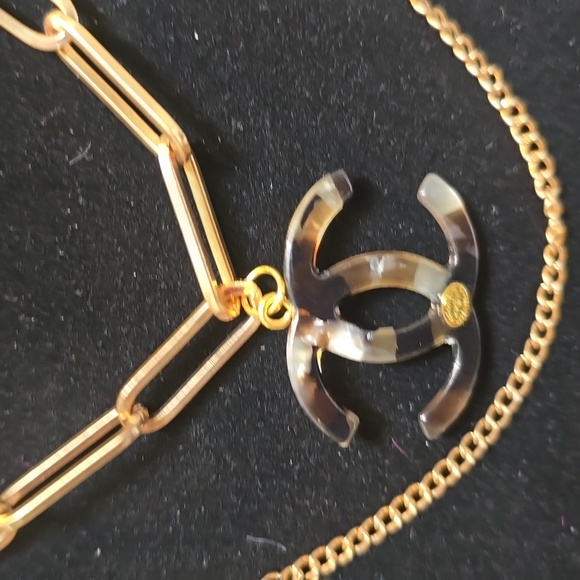 Gold Layered Necklace with Paperclip Chain - Picture 3 of 3